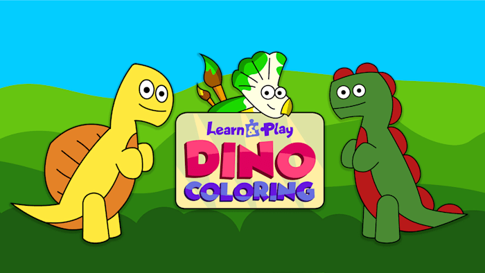 学习和玩耍:恐龙着色丨Learn & Play Dino Coloring_0