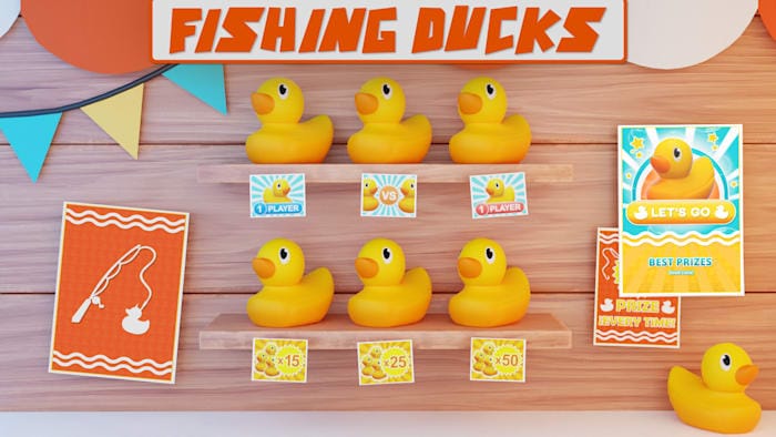 钓鱼鸭丨Fishing Ducks_0