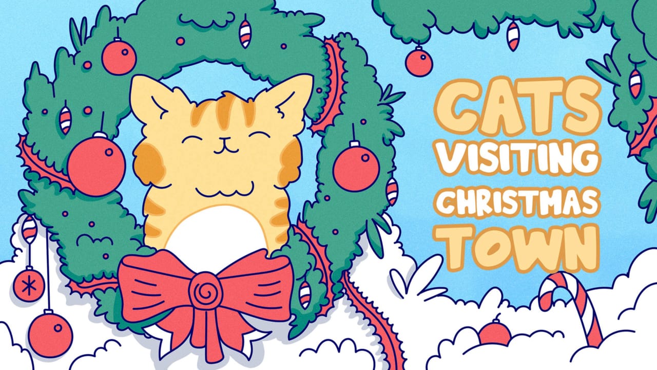猫造访圣诞小镇丨Cats Visiting Christmas Town